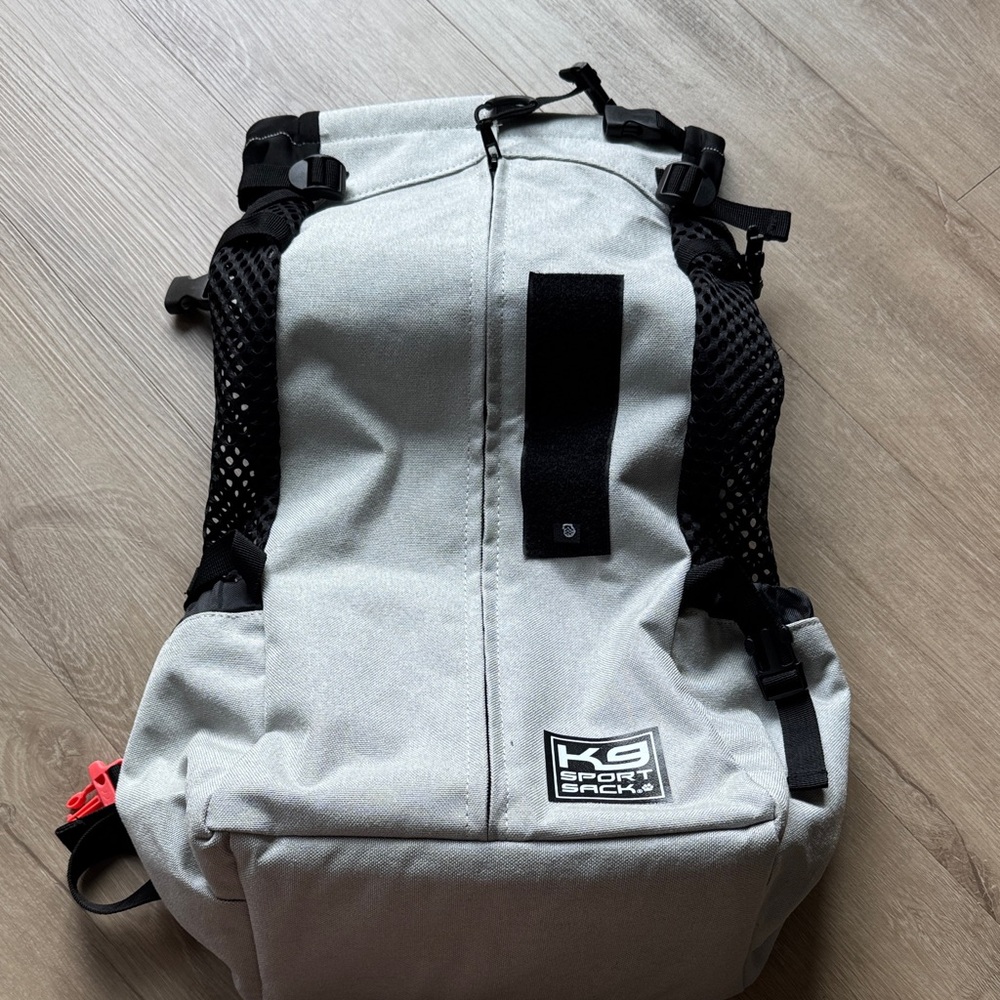 Pet Carrier K9 Sports Sack Air 2 Backpack - Light Gray- Size Large